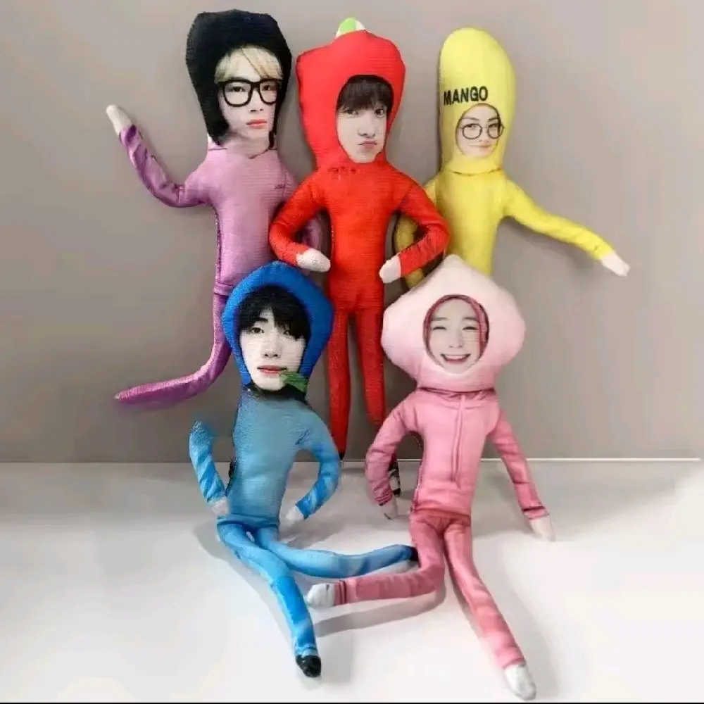 Chamber 5 funny fruit K-pop plushie wire figures Chamber 5 funny fruit K-pop plushie wire figures