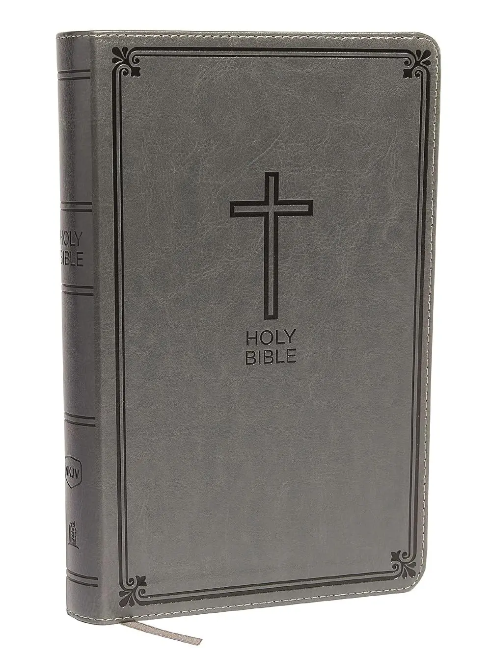 NKJV, Deluxe Gift Bible, Leathersoft, Gray, Red Letter, Comfort Print: Holy Bible, New King James Version Imitation Leather