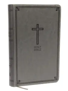 NKJV, Deluxe Gift Bible, Leathersoft, Gray, Red Letter, Comfort Print: Holy Bible, New King James Version Imitation Leather
