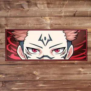 Sukuna Vinyl Sticker - Handmade JDM Slapper Sticker for Waterproof Window, Laptop, Kindle, and Water Bottle