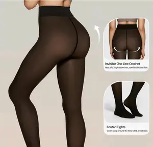 One lined Seam less Fleece Lined Warm Tights