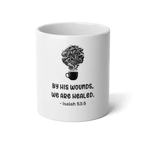 Redemption Revealed: Isaiah 53:5 Jumbo Mug, Joyous Life Journals Ceramic Coffee