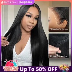 Megalook 13x6 Glueless Transparent Lace Frontal Wigs Chestnut Brown/Natural Color Pre-everything Glueless Wig 180% Density Pre-plucked Natural Hairline  Vacation Hair#WorldCup2026#gameday outfits#SummerWins #DealsForYouDays