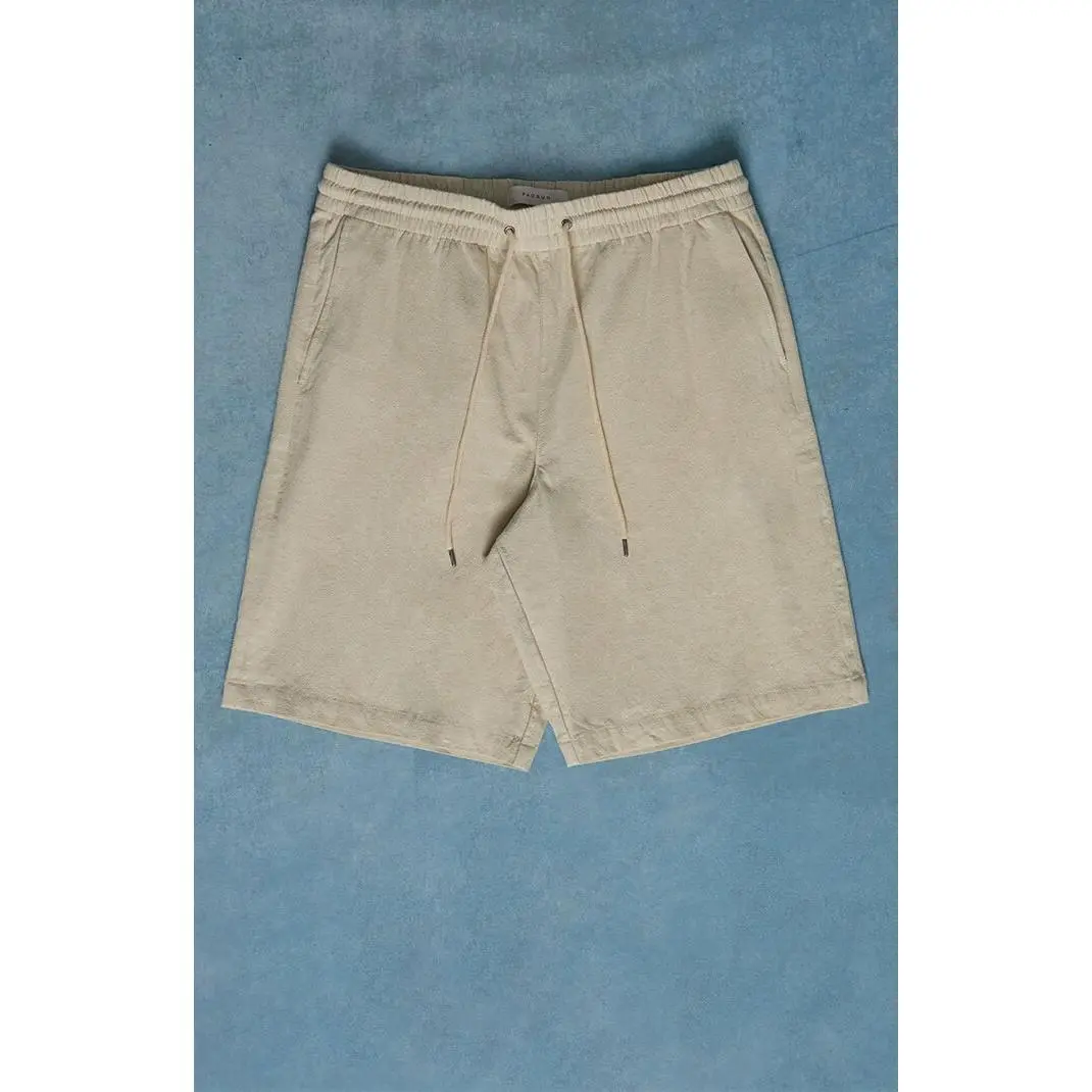 Pacsun Men's Cream Linen Shorts Pacsun Men's Cream Linen Shorts