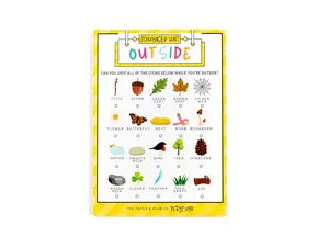 Outside Scavenger Hunt Playtime Pads for Kids' Imagination Made in the USA Ideal for Outdoor Adventures