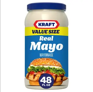 Kraft Real Mayo Creamy & Smooth Mayonnaise, 48 fl oz Jar Flavor Sweet