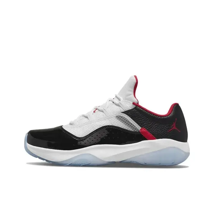 Unisex Shoes white black red patent mesh low top Streetwear Sneakers All Day Comfort Cushioned Sole Shock Absorbing Long Walk Comfort Daily Commute Everyday Outfit Outdoor Casual Athletic Sneakers