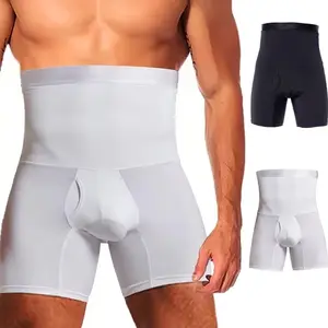 Men Tummy Control Shorts Compression Girdle Thigh Slimmer Underwear High Waist Trainer Shapewear Body Shaper Boxer Briefs Seamless Shapewear