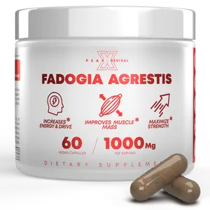 Peak Revival-X Fadogia Agrestis 1000mg – Natural Testosterone Support for Men | Muscle Growth, Strength & Energy | Vegan Capsules