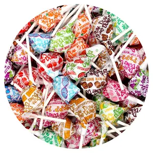 DUMS Original Mix Lollipops, 1 lb Bag (60 Pieces Approx.), Gluten Free Hard Candy, Assorted Flavors, Individually Wrapped Lollipops, Hampton Popcorn Candy