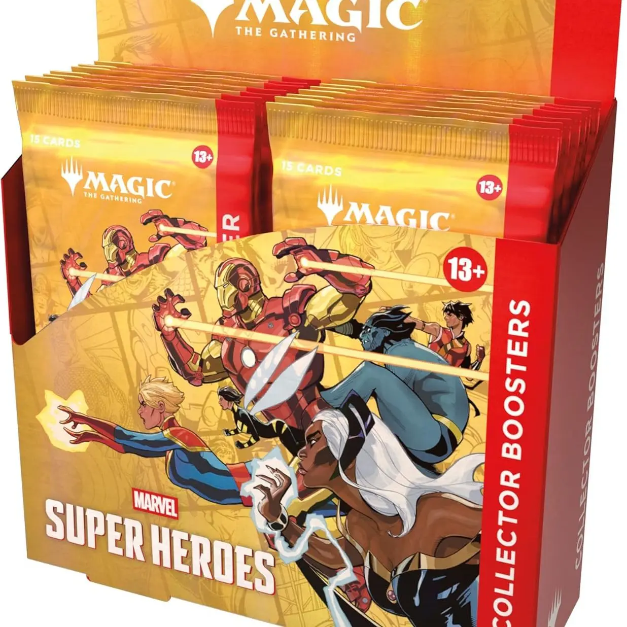 Magic: The Gathering Marvel Super Heroes Collector Booster Box, 12 Packs Trading Card Collectible Set