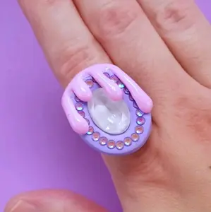 Kawaii Pastel Drip Ring