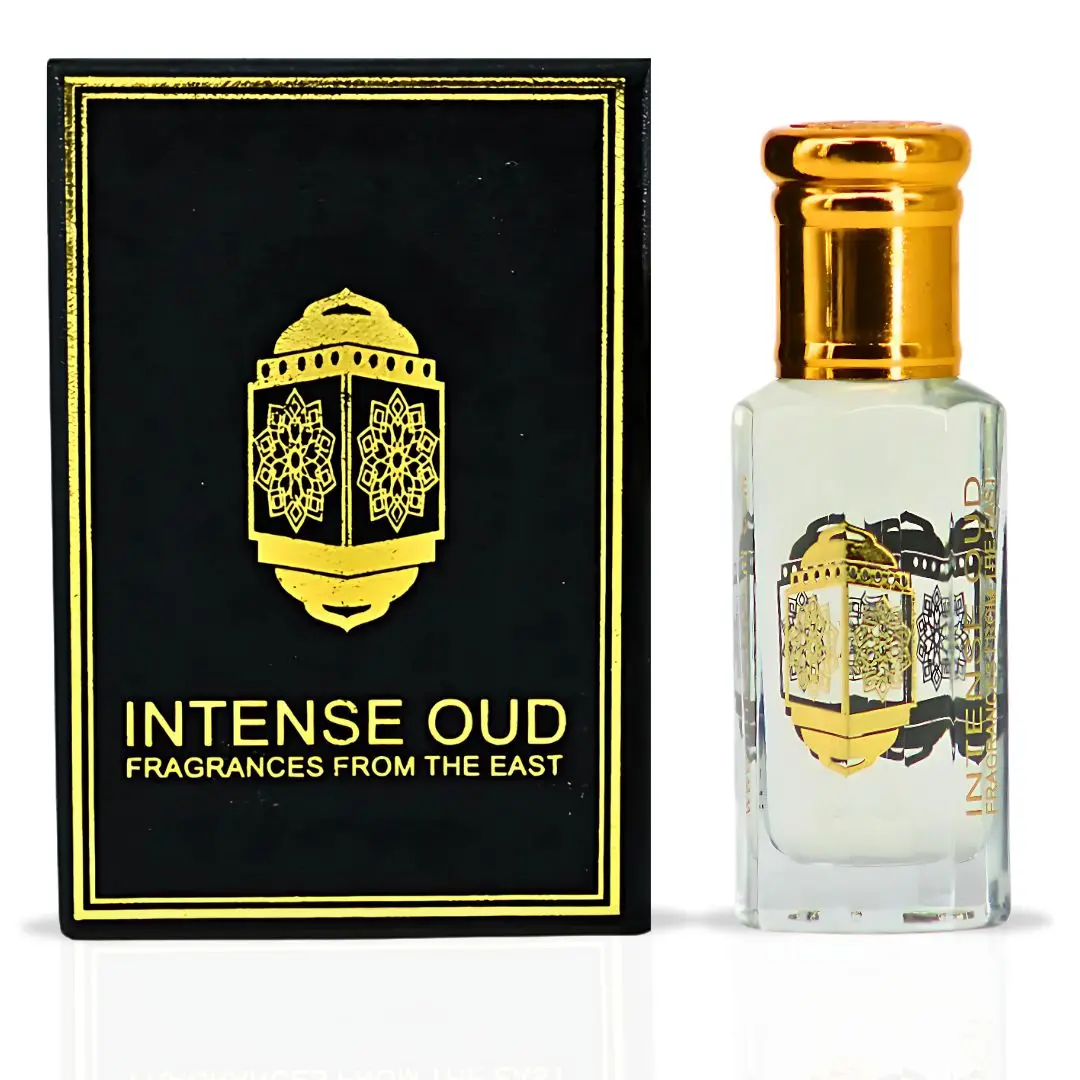 Khashab Al Sandal Perfume Oil 12ML (0.40 OZ) With Black Gift Box By Intense Oud | Cardamom & Violet, Layered With Sandalwood & Creamy Coconut.
