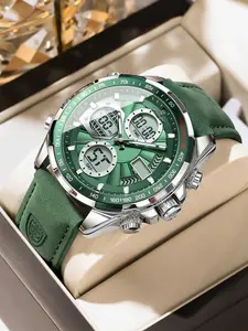 Poedagar LED Luxury Men's Watch Week Double Date Digital Display Man Watch Electronic Alarm Watches Luminous Fashionable Watch Quartz Clock