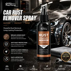 Car Rust Remover Spray Rust Converter Cleaner Anti Rust Protection Polishing Gentle Formula For Auto Paint Metal Parts
