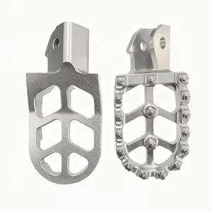 CNC Footpeg Motorcycle Foot Pegs 7075 Aluminum Alloy for Segway X160 X260, E Ride Pro SS, CRF150F CRF230F 03-19, XR150L 15-24, Dirt Ebike Foot Pegs, Enhanced Control & Durability, Easy Installation