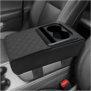 Car Interior Accessories Armrest Box Storage Bag For Storage And Organization Of Universal Car Interior Accessories, Cup Holder And Mobile Phone Storage Cabinet For Long-Distance Driving Travel, Car Center Console Armrest Pad, Multi-Function Storage Bag