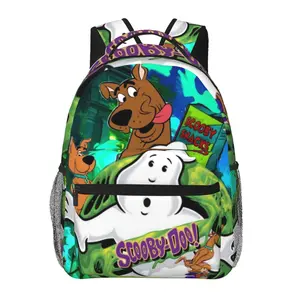 Casual Scooby-doo Outdoor Adventure Backpack Scooby Laptop Daypack Funny cartoon Scooby doo travel backpack for Weekend Getaway Work Camping  Unisex Gift for