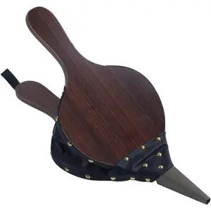 Fireplace Bellow Manual Wooden Fireplace Blower Fire Pit Tools Housewarming Gift for Outdoor Barbecue Cookout Fire Pit Tools