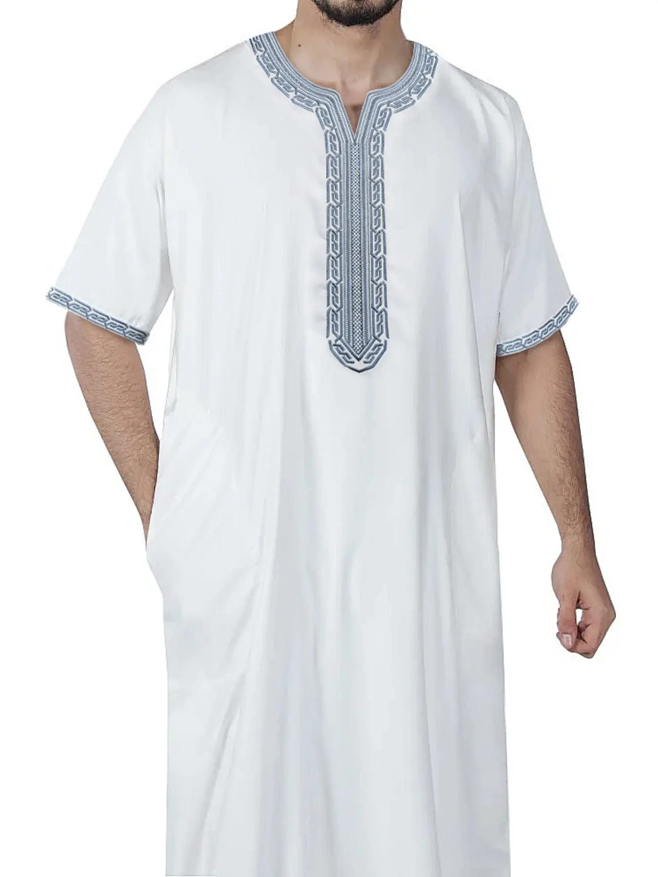 Muslim Men's Top Middle Eastern Robe, Modesty Thobe, Islamic Thobe, Traditional Arabic Clothing, Comfortable, Stylish, Casual and Fit, Perfect for Daily Wear