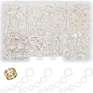1400 count  Jump Rings for  Making 6 Sizes with Open/Close Tools Stainless Steel Jump Rings for Necklace Bracelet Repair Keychains  Making Supplies()