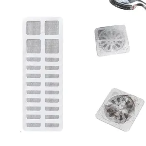 10/20/30/50/100PCS Disposable Shower Drain Hair Catcher, Disposable Hair Catcher Shower Drain, 2026 Upgrade Adhesive Drain Cover Stickers to Trap Hair, Disposable Floor Drain Sticker for Bathroom, Kitchen, Tub, Bathtub, Sink, Laundry, Shower