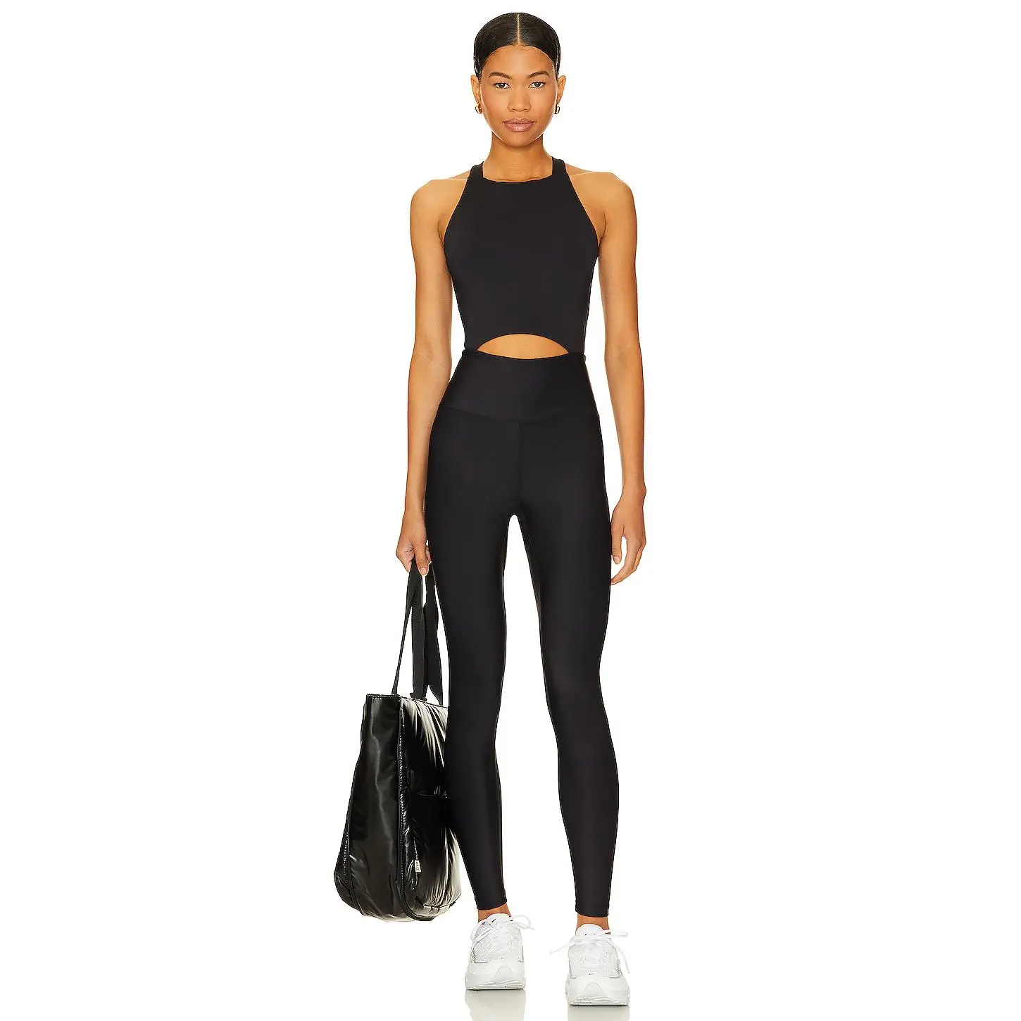 YEAR OF OURS Recycled Cut Out Onesie in Black