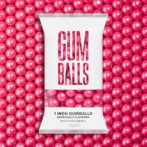 Shimmer Pink 1 inch Round Gumballs