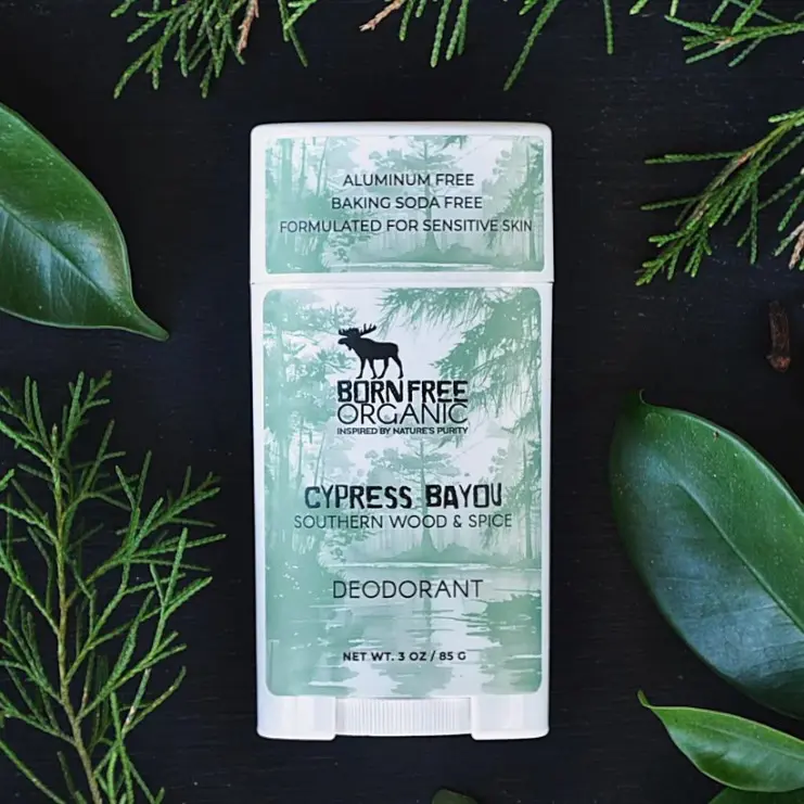 Born Free Organic Aluminum-Free Magnesium Deodorant - Cypress Bayou