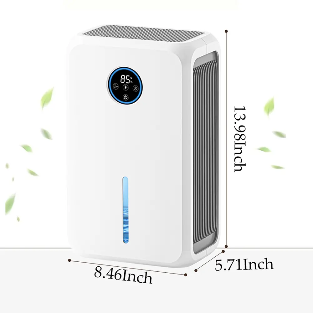 Household Dehumidifier, 1500 Sq.Ft Energy Efficient Large Capacity Energy Star Portable Unit for Basement, Home Bedroom, Powerful Moisture Removal, Humidity Control with Drain Hose