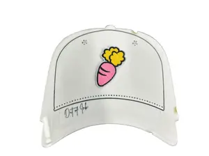 Pink Carrot Embroidered Patch