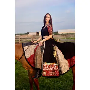 Andes Black Lehenga Choli Set