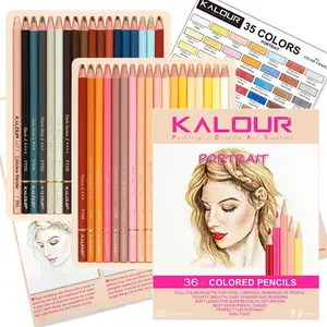 35-Color Skin Tone Pencils – Professional Art Drawing Colored Pencils Set Artist Pencil Set