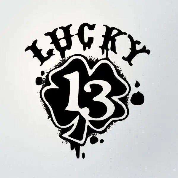 Lucky 13 Temporary Tattoo
