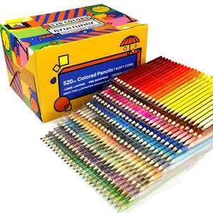 520pcs Oil Colored Pencils Drawing Pencil Set Soft Sketch Color Pencil Gift Box Painting Art Supplies School Stationery