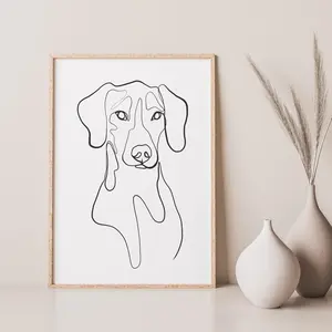 Single-Line Custom Pet Portrait: One Pet