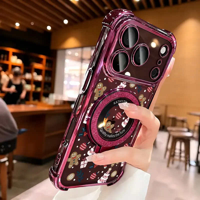 Cute Gingerbread Man Case for iPhone 18 Pro Max 17Air 16 Plus Galaxy ...