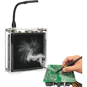 Practice Kit, Solder Fume Extractor Soldering Project Kit, Solder Smoke Absorber Kit with Light & Filters, Solder Smoke Remover Absorber Working Fan for Soldering Station