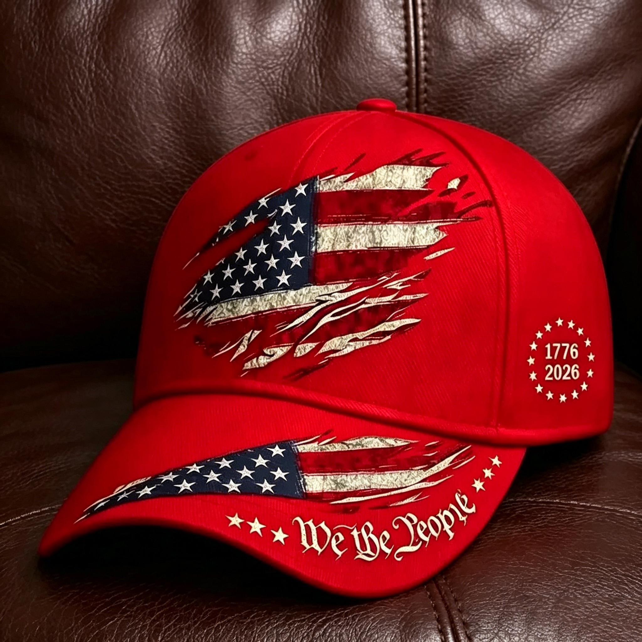 2pcs 250th Anniversary Print Baseball Cap, Adjustable Unisex Sun Cap, Suitable for Everyday Wear and Casual Style