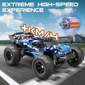 American 2.4GHz All-terrain Monster LED Remote Control Off-road Car, Brushless Motor, Suitable For Children And Adults As A Remote Control Off-road Toy Car, Ideal For Holiday Toy Gifts.