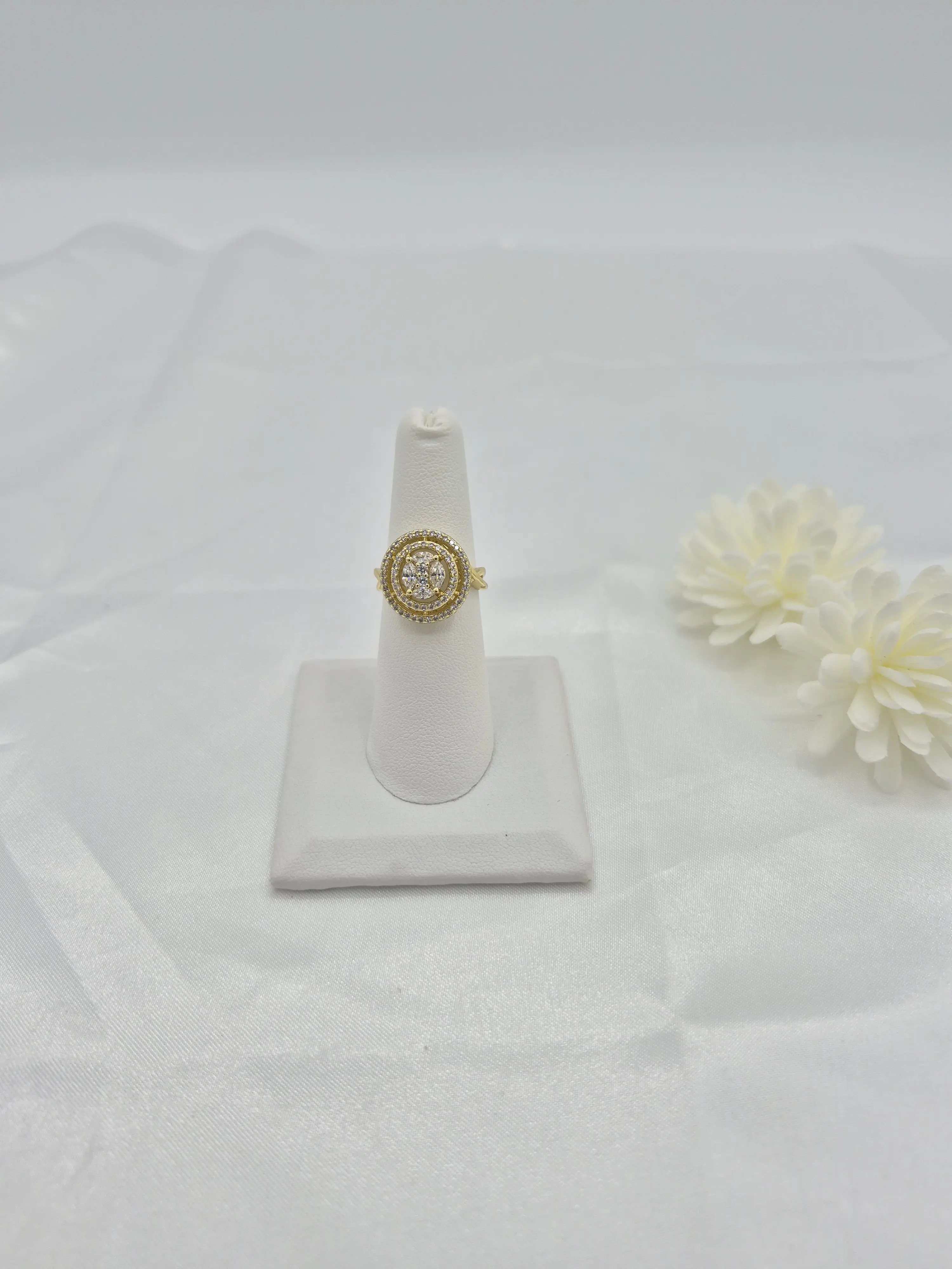 Circular ring in 14k gold plated (38)