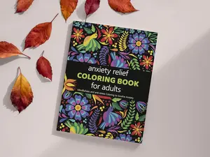 Anxiety Relief Adult Coloring Book: Over 100 Pages of Mindfulness and anti-stress Coloring To Soothe Anxiety featuring Beautiful and Magical Scenes (Gifts For Women) Paperback