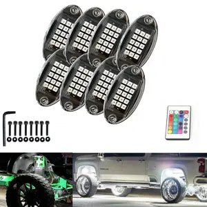 Waterproof SMD Rock Lights Kit with SMD Technology for Indoor & Outdoor Use Easy Installation Durable Construction Ideal for Outdoor Decor and Indoor Lighting