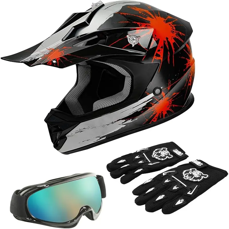 Black w/Red Fireworks