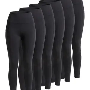 [Size up recommended] Viconow 3/6 Pack Tummy Control Leggings for Women with Pockets