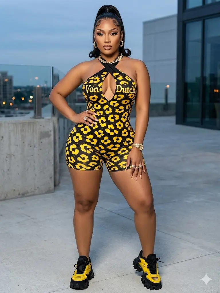 The "Y2K Icon" Signature Halter Romper The "Y2K Icon" Signature Halter Romper