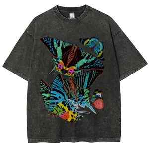 Monarch Butterfly Unisex Vintage Tee, Graphic Tee, Unisex Fashion, Full Color, Full Size, For Men, For Women