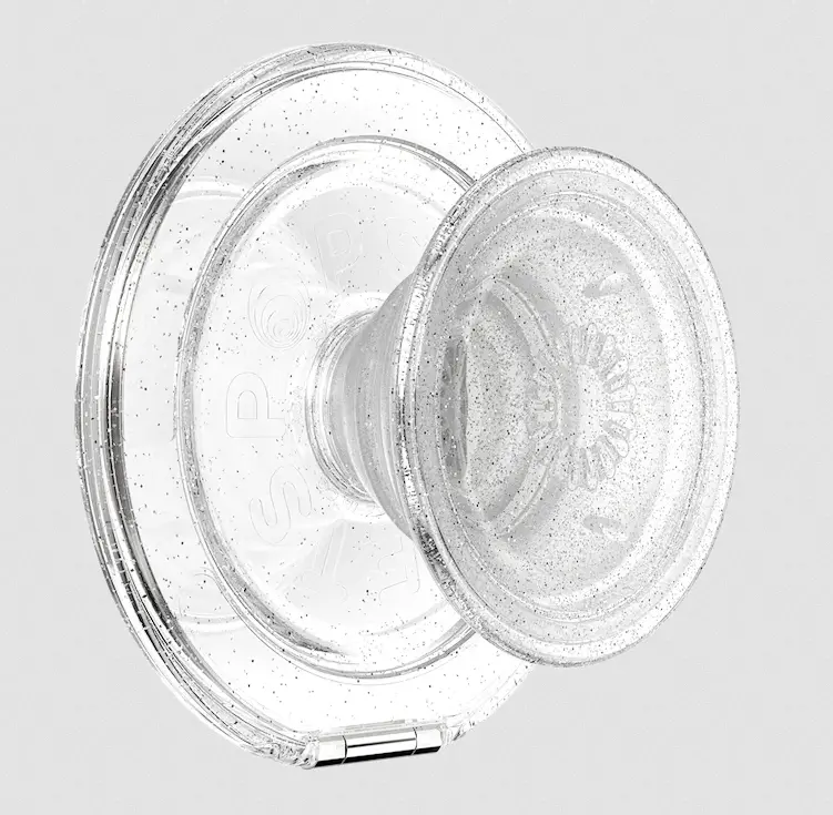 popsockets Clear Glitter  MagSafe Kick-Out Grip & Stand