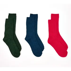 Complliments 3 Pack of Everyday Wide Rib Boot Socks