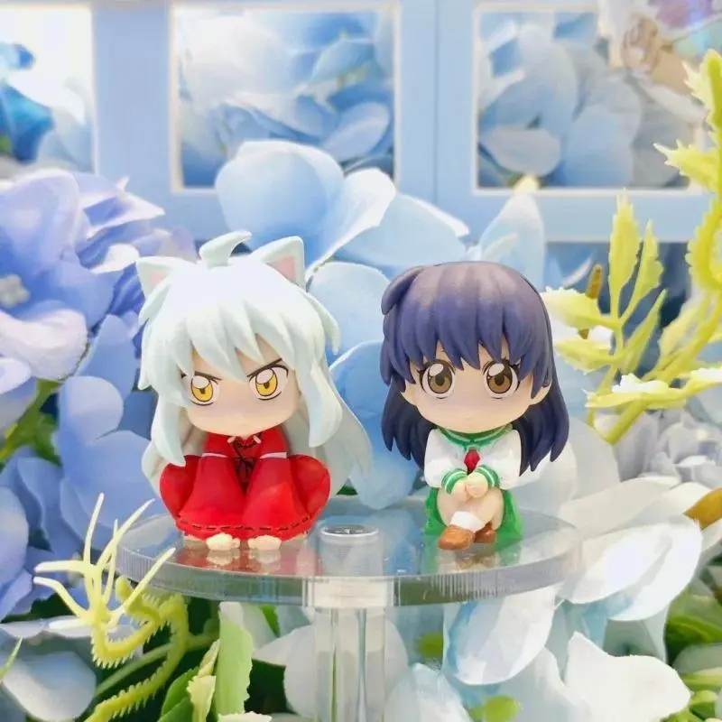 Genuine  Inuyasha Action Figures Model Sesshoumaru Kagome Waiting For Styling Series Gashapon Desktop Ornament  Collect